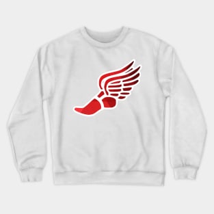 Red Ombre Track Shoe Crewneck Sweatshirt